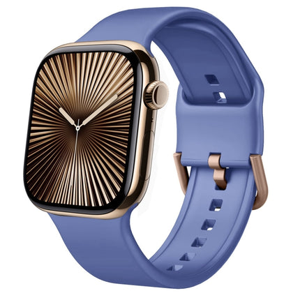 Pin Buckle Silicone Watch Band, For Apple Watch Series 10 46mm - DealBuddy