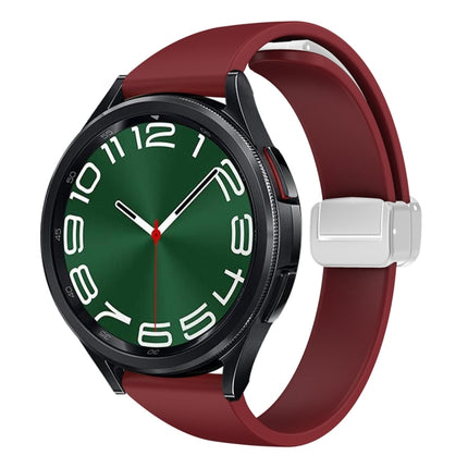 Magnetic Silver Buckle Slim Silicone Watch Band