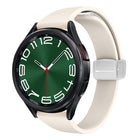 Magnetic Silver Buckle Slim Silicone Watch Band