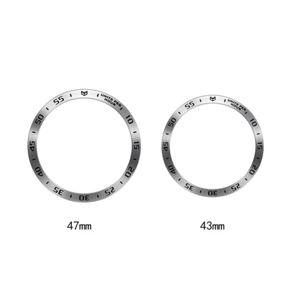 A Style Smart Watch Steel Ring Protective Frame, For Samsung Galaxy Watch6 Classic 47mm, For Samsung Galaxy Watch6 Classic 43mm - DealBuddy