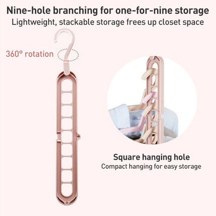 Multifunctional Magic Nine-hole Clothes Hanger