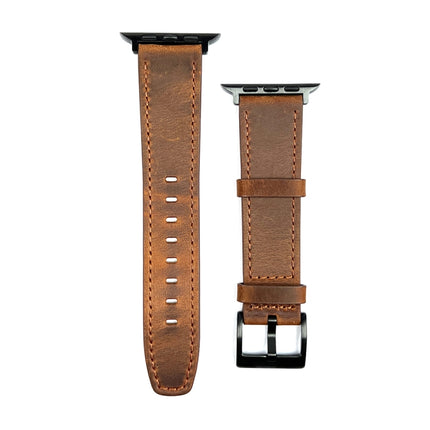 Retro Texture Leather Watch Band, For Apple Watch SE 2023 44mm, For Apple Watch Ultra 49mm, For Apple Watch 8 41mm, For Apple Watch SE 2023 40mm, For Apple Watch Ultra 2 49mm, For Apple Watch 8 45mm, For Apple Watch 9 45mm, For Apple Watch SE 2022 40mm... - DealBuddy