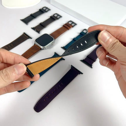 Retro Texture Leather Watch Band, For Apple Watch SE 2023 44mm, For Apple Watch Ultra 49mm, For Apple Watch 8 41mm, For Apple Watch SE 2023 40mm, For Apple Watch Ultra 2 49mm, For Apple Watch 8 45mm, For Apple Watch 9 45mm, For Apple Watch SE 2022 40mm... - DealBuddy