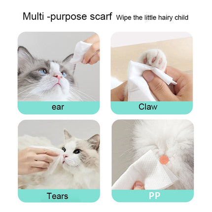 Pet Cleaning Wet Wipes for Cat Dog Cleaning Body, 80pcs x 1 - DealBuddy