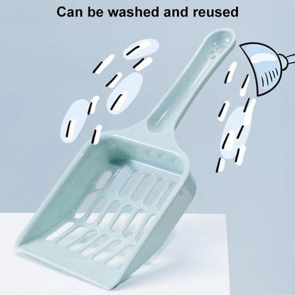 Small Size Cat Litter Shovel Hollow Tofu Cat Litter Cleaning Tool 19cm - DealBuddy