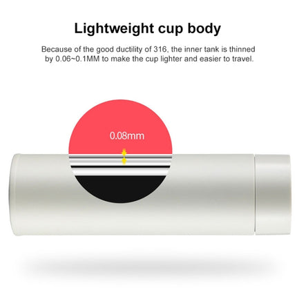 316 Stainless Steel Thermos Cup Stylish Cup, 500ml - DealBuddy