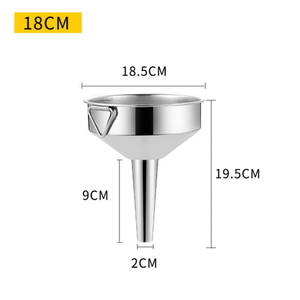 Stainless Steel Conical Small Funnel Oil Leak Wine Leak Kitchen Oil Pourer