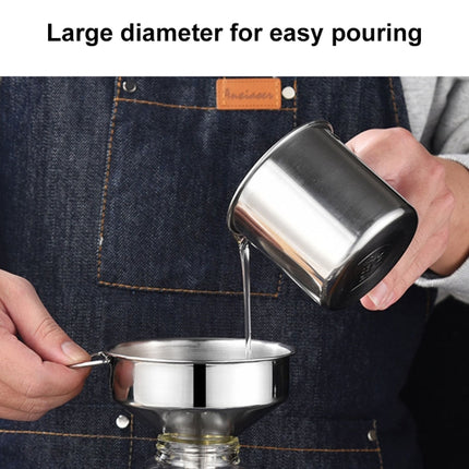 Stainless Steel Conical Small Funnel Oil Leak Wine Leak Kitchen Oil Pourer