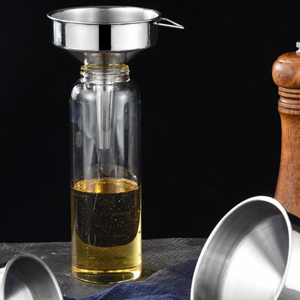 Stainless Steel Conical Small Funnel Oil Leak Wine Leak Kitchen Oil Pourer