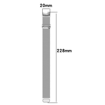 Button Style Milan Magnetic Metal Watch Band