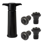 Red Wine Vacuum Pump Freshener Silicone Wine Stopper Set, Black Pump 4-stopper Box - DealBuddy