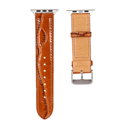 Crocodile Texture Leather Wrist Strap, For Apple Watch Series 7 45mm / 6 & SE & 5 & 4 44mm / 3 & 2 & 1 42mm, For Apple Watch Ultra 49mm / Series 8&7 45mm / SE 2&6&SE&5&4 44mm / 3&2&1 42mm, For Apple Watch Series 8&7 41mm / SE 2&6&SE&5&4 40mm / 3&2&1 38... - DealBuddy