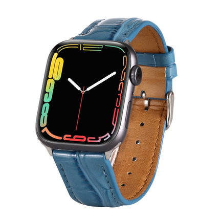 Crocodile Texture Leather Wrist Strap, For Apple Watch Series 7 45mm / 6 & SE & 5 & 4 44mm / 3 & 2 & 1 42mm, For Apple Watch Ultra 49mm / Series 8&7 45mm / SE 2&6&SE&5&4 44mm / 3&2&1 42mm, For Apple Watch Series 8&7 41mm / SE 2&6&SE&5&4 40mm / 3&2&1 38... - DealBuddy