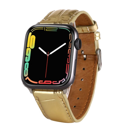 Crocodile Texture Leather Wrist Strap, For Apple Watch Series 7 45mm / 6 & SE & 5 & 4 44mm / 3 & 2 & 1 42mm, For Apple Watch Ultra 49mm / Series 8&7 45mm / SE 2&6&SE&5&4 44mm / 3&2&1 42mm, For Apple Watch Series 8&7 41mm / SE 2&6&SE&5&4 40mm / 3&2&1 38... - DealBuddy