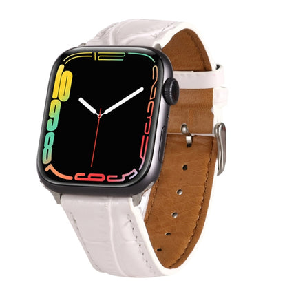 Crocodile Texture Leather Wrist Strap, For Apple Watch Series 7 45mm / 6 & SE & 5 & 4 44mm / 3 & 2 & 1 42mm, For Apple Watch Ultra 49mm / Series 8&7 45mm / SE 2&6&SE&5&4 44mm / 3&2&1 42mm, For Apple Watch Series 8&7 41mm / SE 2&6&SE&5&4 40mm / 3&2&1 38... - DealBuddy