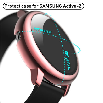 Electroplate PC Protective Case with Tempered Glass Film, For Samsung Galaxy Watch Active 2 40mm, For Samsung Galaxy Watch Active 2 44mm - DealBuddy