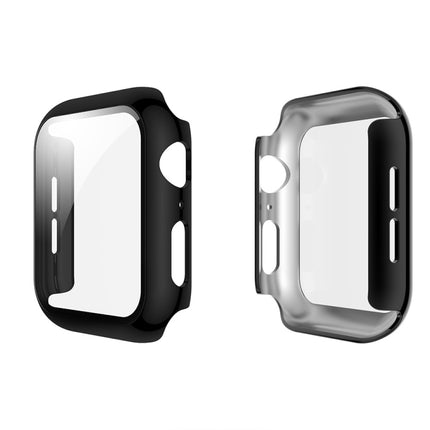 Electroplated PC Case + Tempered Film Integrated Protective Cover, For Apple Watch Series 3 & 2 & 1 38mm, For Apple Watch Series 3 & 2 & 1  42mm, For Apple Watch Series 5 & 4 40mm, For Apple Watch Series 5 & 4 44mm - DealBuddy