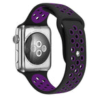 For Apple Watch Ultra 49mm / Series 8&7 45mm / SE 2&6&SE&5&4 44mm / 3&2&1 42mm / Black Purple