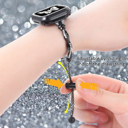 Twist Bracelet Diamond Metal Watch Band, For Apple Watch Series 4 44mm, For Apple Watch Series 4 40mm, For Apple Watch Series 3 38mm, For Apple Watch Series 3 42mm, For Apple Watch Series 2 42mm, For Apple Watch Series 2 38mm, For Apple Watch 42mm     ... - DealBuddy