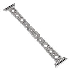 Hearts Crossed Diamond Metal Watch Band