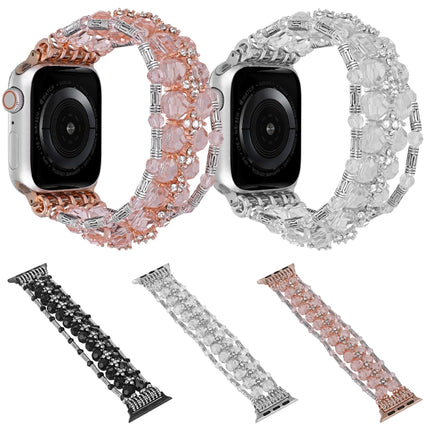 Beaded Diamond Bracelet Watch Band