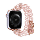 Beaded Dual Row Pearl Bracelet Watch Band