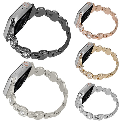 Gourd Diamond Metal Watch Band, For Apple Watch SE 2023 44mm, For Apple Watch SE 2023 40mm, For Apple Watch Ultra 2 49mm, For Apple Watch Series 9 45mm, For Apple Watch Series 9 41mm, For Apple Watch Ultra 49mm, For Apple Watch Series 8 41mm           ... - DealBuddy
