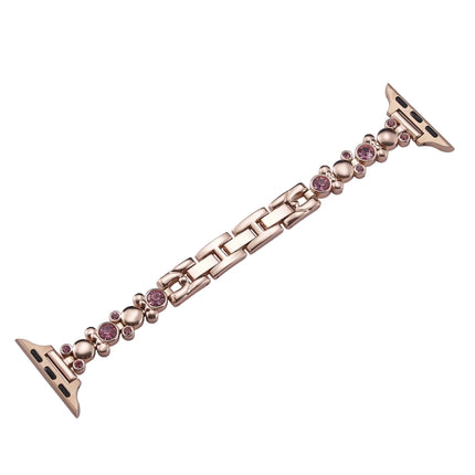 Metal Diamond Bear Chain Watch Band, For Apple Watch SE 2022 44mm, For Apple Watch Series 7 41mm, For Apple Watch Series 7 45mm, For Apple Watch SE 40mm, For Apple Watch SE 44mm, For Apple Watch Series 6 40mm, For Apple Watch Series 6 44mm             ... - DealBuddy
