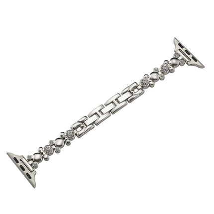 Metal Diamond Bear Chain Watch Band