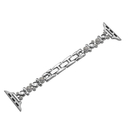 Metal Diamond Bear Chain Watch Band