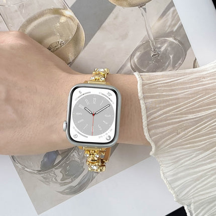 Metal Diamond Bear Chain Watch Band, For Apple Watch SE 2022 44mm, For Apple Watch Series 7 41mm, For Apple Watch Series 7 45mm, For Apple Watch SE 40mm, For Apple Watch SE 44mm, For Apple Watch Series 6 40mm, For Apple Watch Series 6 44mm             ... - DealBuddy