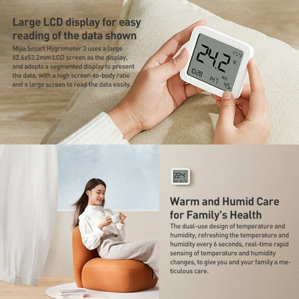 Original Xiaomi Mijia Smart Bluetooth Digital Thermometer Hygrometer 3 - DealBuddy