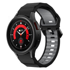 Wave Texture Two Color Silicone Watch Band, For Samsung Galaxy Watch 6 - DealBuddy