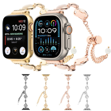 Shell Metal Chain Bracelet Watch Band, For Apple Watch 42mm, For Apple Watch 38mm - DealBuddy