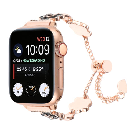 Camellia Metal Chain Bracelet Watch Band, For Apple Watch SE 2023 44mm, For Apple Watch SE 2023 40mm, For Apple Watch Ultra 2 49mm, For Apple Watch Series 9 45mm, For Apple Watch Series 9 41mm, For Apple Watch Ultra 49mm, For Apple Watch Series 8 41mm ... - DealBuddy