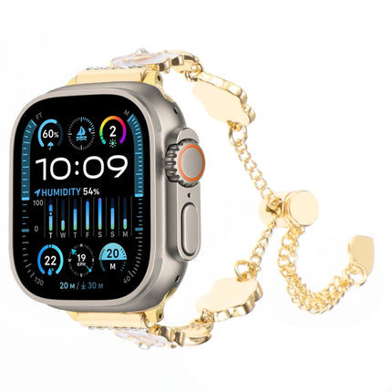 Camellia Metal Chain Bracelet Watch Band, For Apple Watch SE 2023 44mm, For Apple Watch SE 2023 40mm, For Apple Watch Ultra 2 49mm, For Apple Watch Series 9 45mm, For Apple Watch Series 9 41mm, For Apple Watch Ultra 49mm, For Apple Watch Series 8 41mm ... - DealBuddy