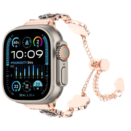 Camellia Metal Chain Bracelet Watch Band, For Apple Watch SE 2023 44mm, For Apple Watch SE 2023 40mm, For Apple Watch Ultra 2 49mm, For Apple Watch Series 9 45mm, For Apple Watch Series 9 41mm, For Apple Watch Ultra 49mm, For Apple Watch Series 8 41mm ... - DealBuddy