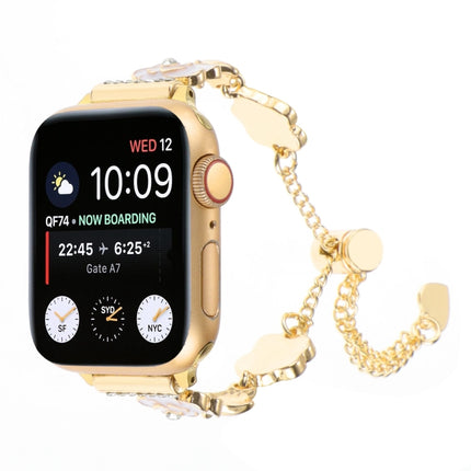 Camellia Metal Chain Bracelet Watch Band, For Apple Watch SE 40mm, For Apple Watch SE 44mm, For Apple Watch Series 6 40mm, For Apple Watch Series 6 44mm, For Apple Watch Series 5 44mm, For Apple Watch Series 5 40mm, For Apple Watch Series 4 44mm       ... - DealBuddy