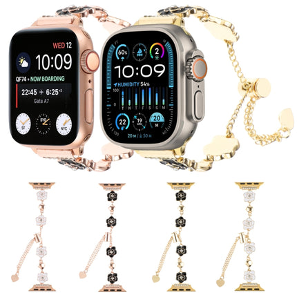 Camellia Metal Chain Bracelet Watch Band, For Apple Watch 42mm, For Apple Watch 38mm - DealBuddy