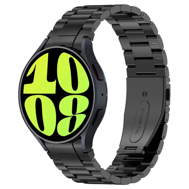 Button Style Three-bead Metal Watch Band