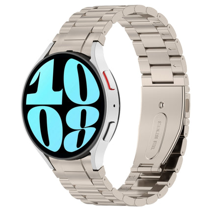 Button Style Three-bead Metal Watch Band