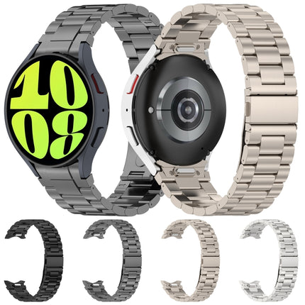 Button Style Three-bead Metal Watch Band