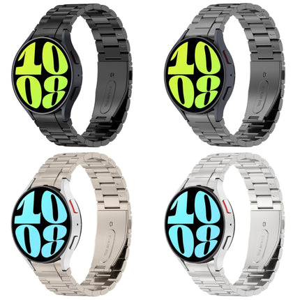 Button Style Three-bead Metal Watch Band