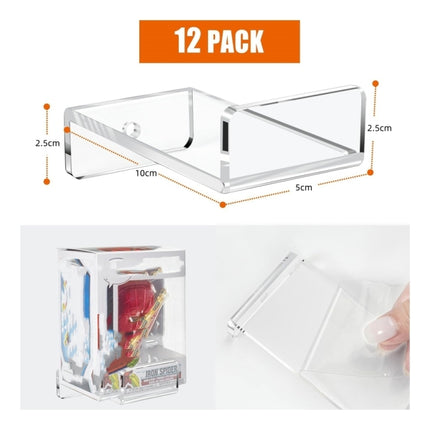 YX075 6pcs / Set Acrylic Storage Rack Anime Ornaments Wall Mounted Display Bracket