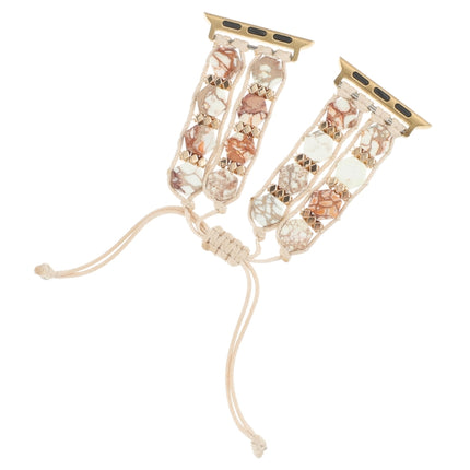 Hexagonal Stones Drawstring Chain Watch Band, For Apple Watch SE 2023 44mm, For Apple Watch SE 2023 40mm, For Apple Watch Ultra 2 49mm, For Apple Watch Series 9 45mm, For Apple Watch Series 9 41mm, For Apple Watch Ultra 49mm, For Apple Watch Series 8 4... - DealBuddy