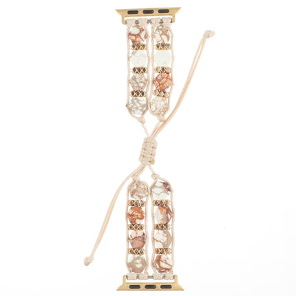 Hexagonal Stones Drawstring Chain Watch Band