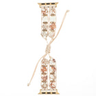 Hexagonal Stones Drawstring Chain Watch Band