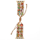 Hexagonal Stones Drawstring Chain Watch Band