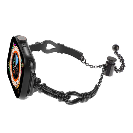 Twist Metal Bracelet Chain Watch Band, For Apple Watch SE 2022 44mm, For Apple Watch Series 7 41mm, For Apple Watch Series 7 45mm, For Apple Watch SE 40mm, For Apple Watch SE 44mm, For Apple Watch Series 6 40mm, For Apple Watch Series 6 44mm           ... - DealBuddy