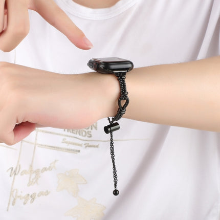 Twist Metal Bracelet Chain Watch Band, For Apple Watch SE 2022 44mm, For Apple Watch Series 7 41mm, For Apple Watch Series 7 45mm, For Apple Watch SE 40mm, For Apple Watch SE 44mm, For Apple Watch Series 6 40mm, For Apple Watch Series 6 44mm           ... - DealBuddy